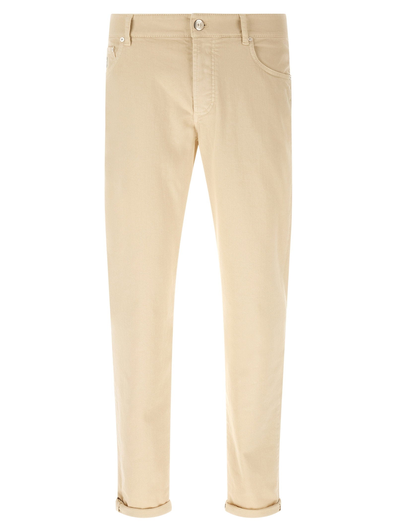 Brunello Cucinelli Logo Embroidery Jeans