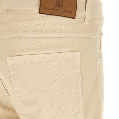 Brunello Cucinelli Logo Embroidery Jeans