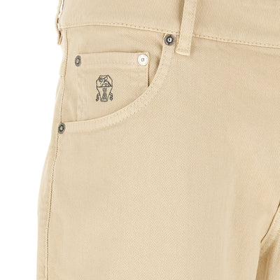 Brunello Cucinelli Logo Embroidery Jeans