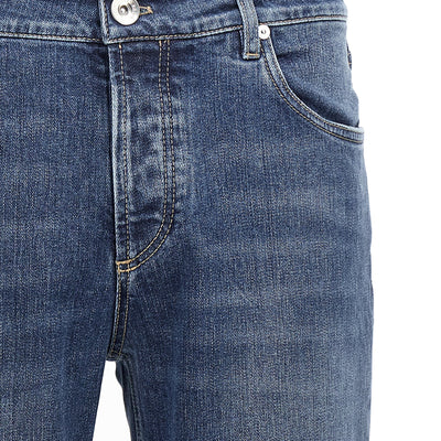 Brunello Cucinelli Logo Embroidery Stretch Jeans