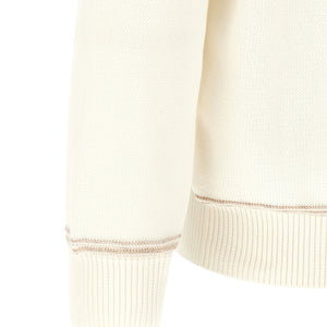 Brunello Cucinelli Braided Jacquard Shoulders Cardigan