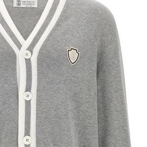 Brunello Cucinelli Heraldic Logo Cardigan
