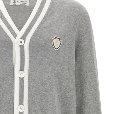 Brunello Cucinelli Heraldic Logo Cardigan