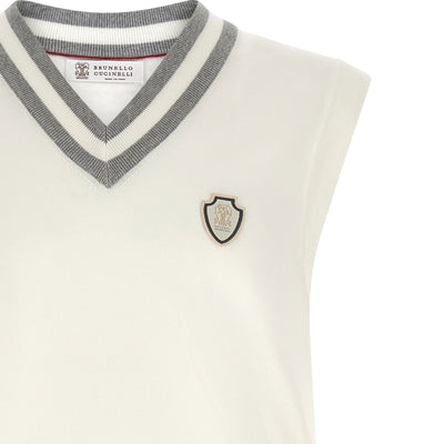 Brunello Cucinelli Logo Patch Vest
