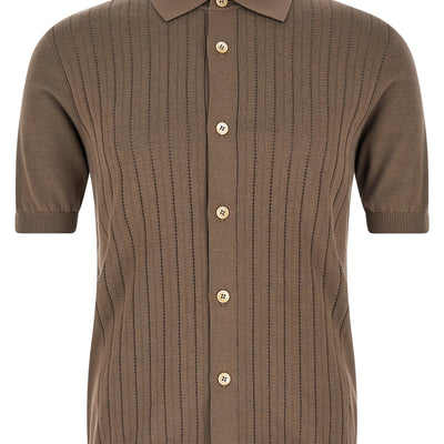 Brunello Cucinelli Operated Ribbed Shirt