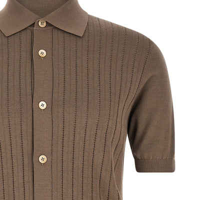 Brunello Cucinelli Operated Ribbed Shirt