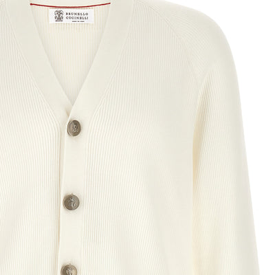 Brunello Cucinelli English Ribbed Cardigan