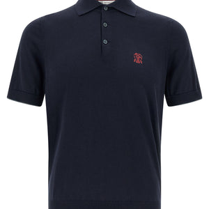 Brunello Cucinelli Logo Embroidery Polo Shirt