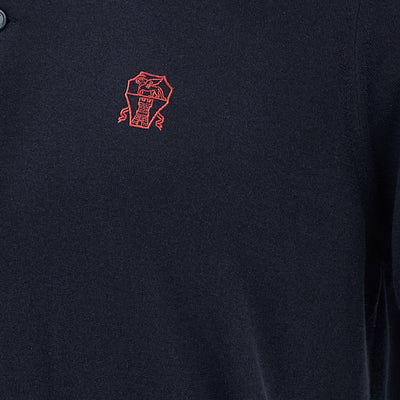 Brunello Cucinelli Logo Embroidery Polo Shirt