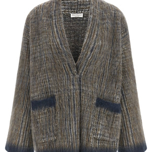 Brunello Cucinelli Cardigan With Scarf