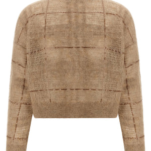 Brunello Cucinelli Sequin Check Sweater