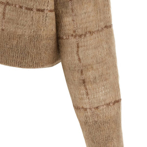 Brunello Cucinelli Sequin Check Sweater