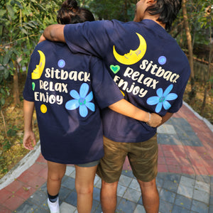 SITBACK RELAX AND ENJOY TSHIRT - Moondust