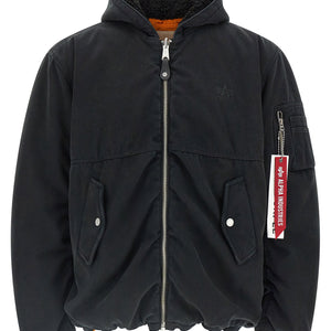 Alpha Industries X Purple Reversible Bomber Jacket