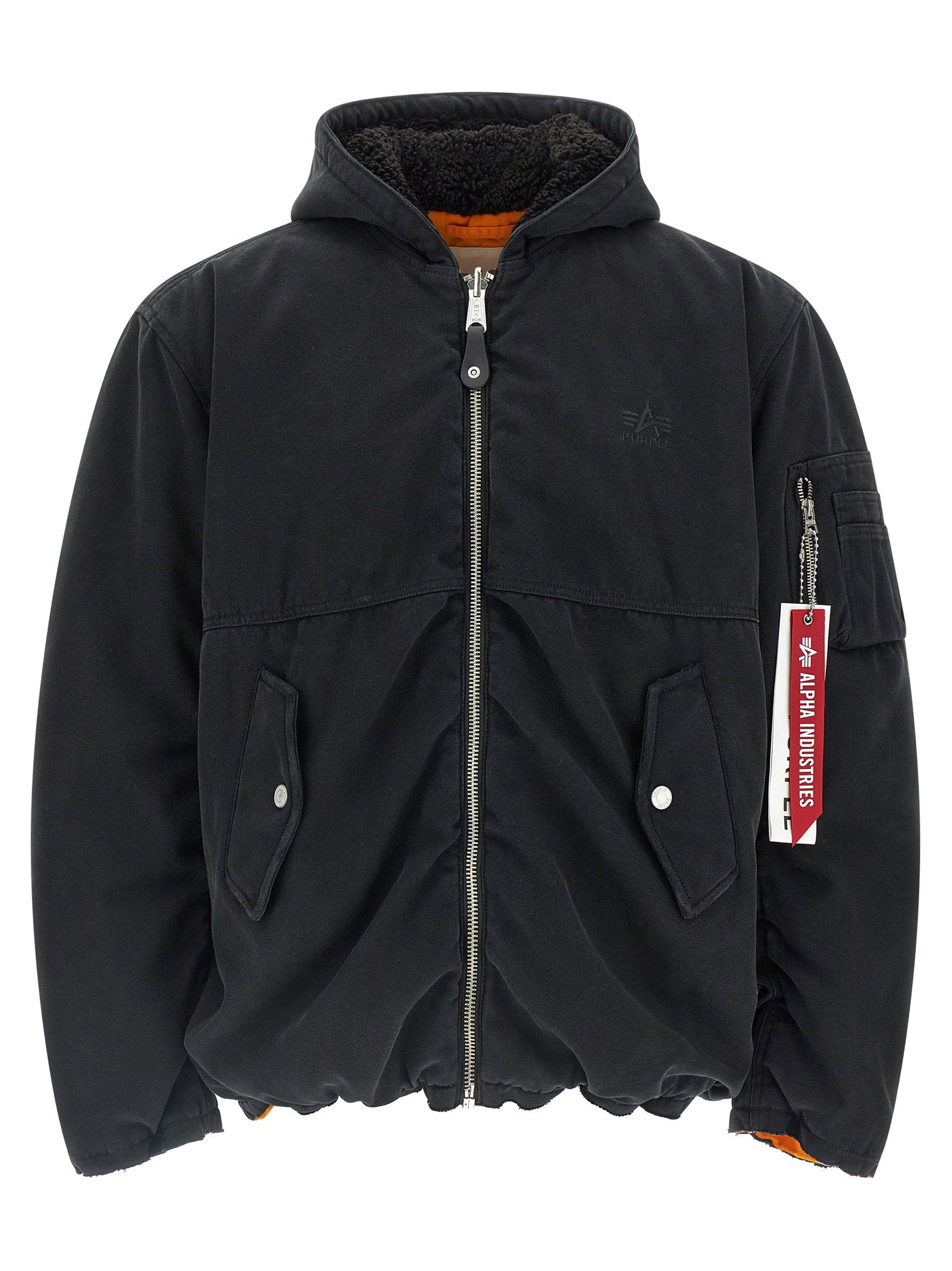 Alpha Industries X Purple Reversible Bomber Jacket