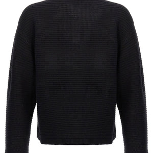 Purple Logo Embroidery Sweater
