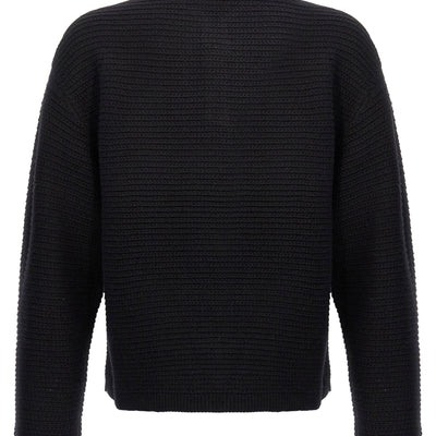 Purple Logo Embroidery Sweater