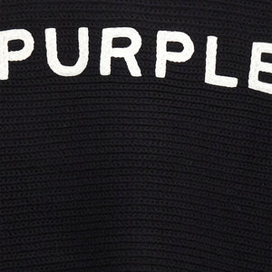 Purple Logo Embroidery Sweater
