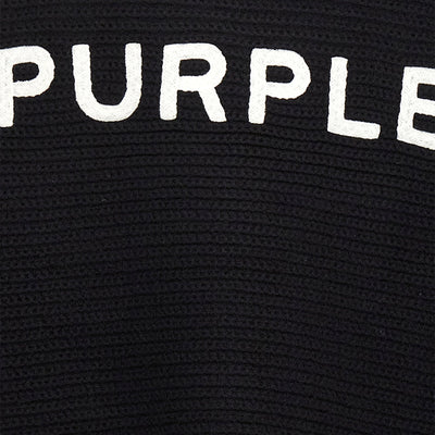 Purple Logo Embroidery Sweater