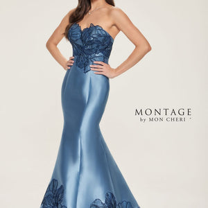 Montage M841 Long Mermaid Lace Formal Dress
