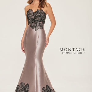Montage M841 Long Mermaid Lace Formal Dress