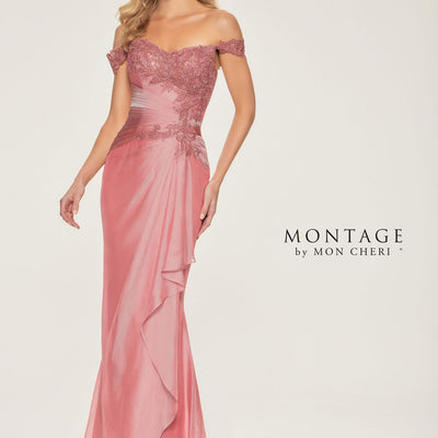 Montage M843 Long Ruched Mermaid Formal Dress