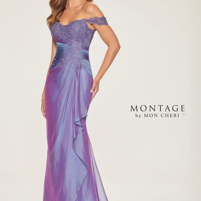 Montage M843 Long Ruched Mermaid Formal Dress