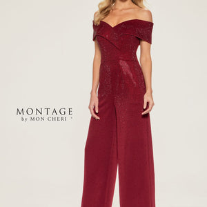 Montage M850 Long Wide Leg Evening Formal Jumpsuit