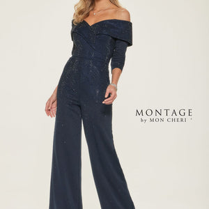 Montage M850 Long Wide Leg Evening Formal Jumpsuit