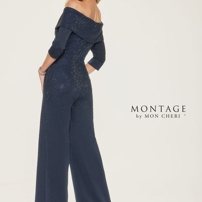 Montage M850 Long Wide Leg Evening Formal Jumpsuit