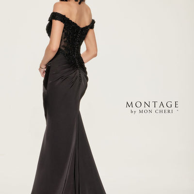Montage M852 Beaded Long Lace Formal Dress