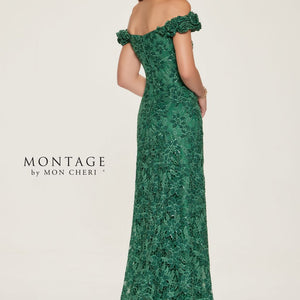 Montage M854 A Line Sequin Long Formal Dress