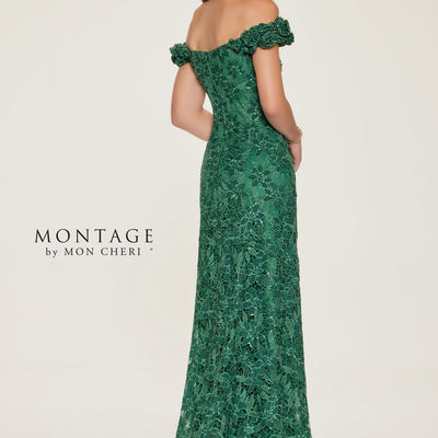 Montage M854 A Line Sequin Long Formal Dress