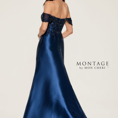 Montage M855 Long Sequin Lace Formal Dress
