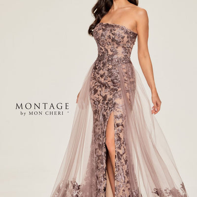 Montage M857 Sequin Long Glitter Mermaid Formal Dress