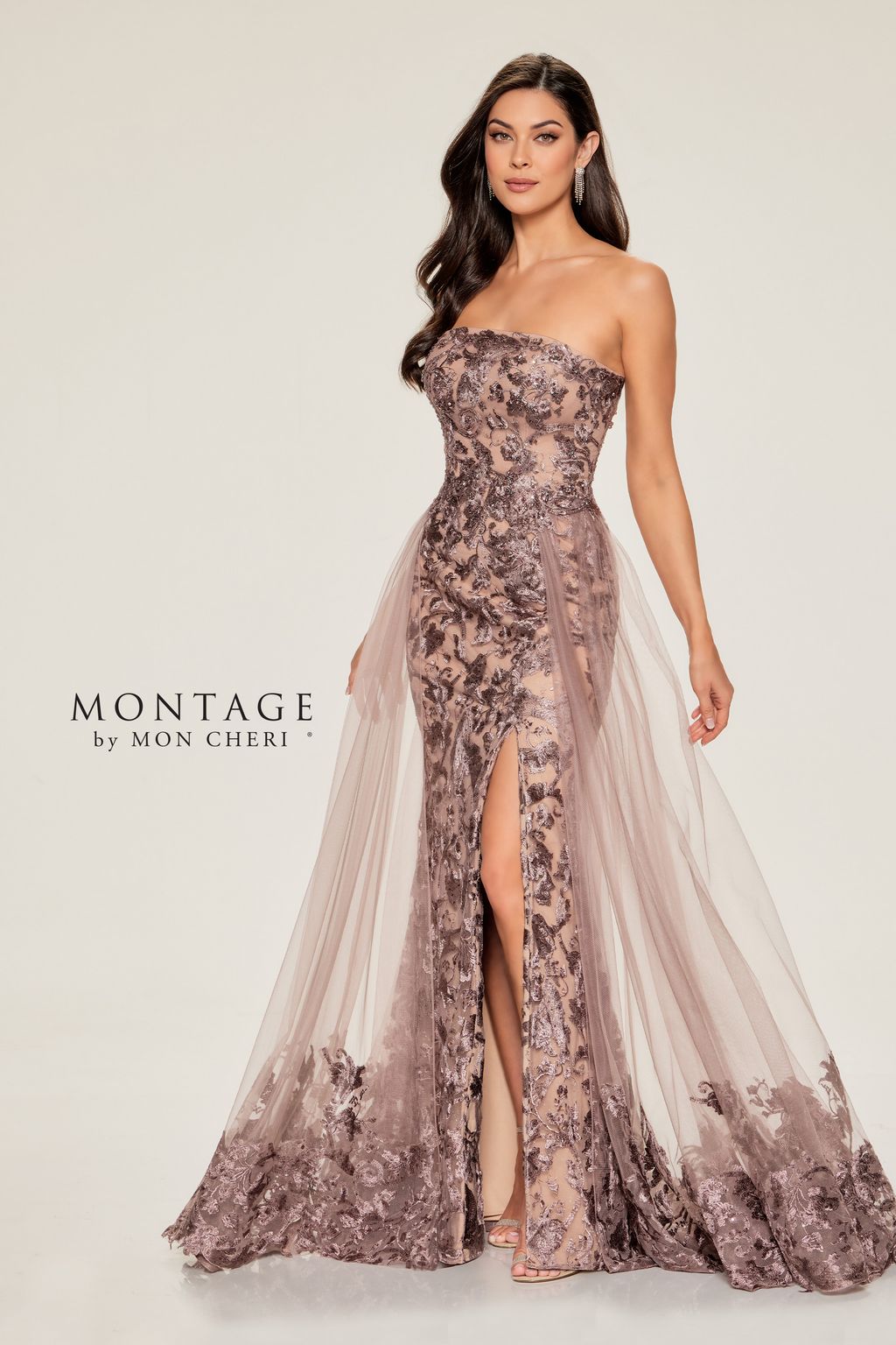 Montage M857 Sequin Long Glitter Mermaid Formal Dress