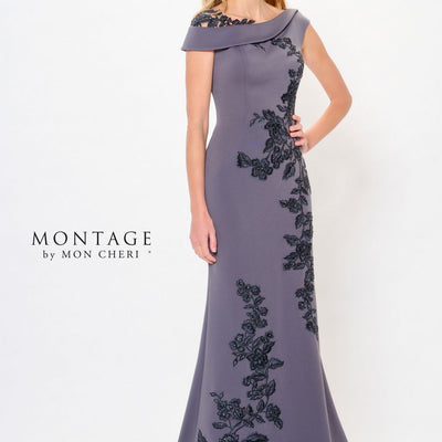 Montage M901 Long Mermaid Formal Beaded Evening Dress