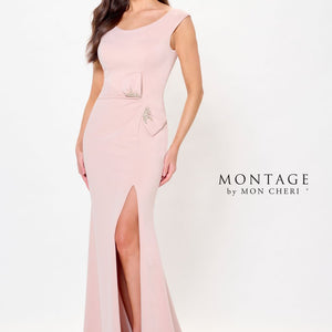 Montage M903 Long Fitted Formal Beaded Evening Dress