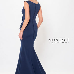 Montage M903 Long Fitted Formal Beaded Evening Dress