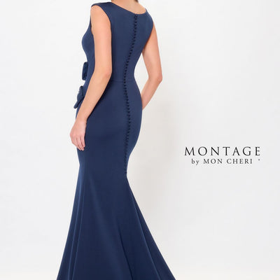 Montage M903 Long Fitted Formal Beaded Evening Dress