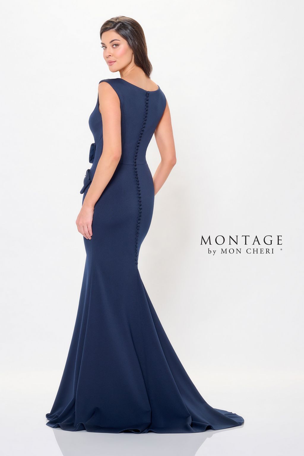 Montage M903 Long Fitted Formal Beaded Evening Dress