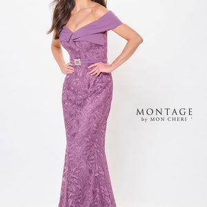 Montage M911 A Line Long Formal Beaded Evening Dress
