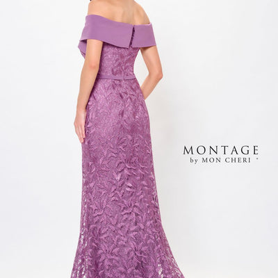 Montage M911 A Line Long Formal Beaded Evening Dress