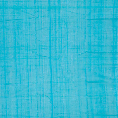 Cyan Handloom Mangalagiri Plain Cotton Saree-Cyan
