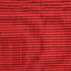 Red Mangalagiri Cotton Saree With Checks-Red