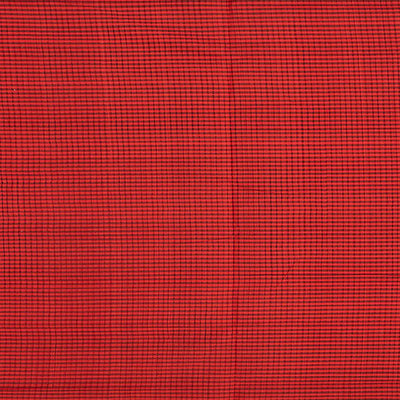 Red Mangalagiri Cotton Saree With Checks-Red