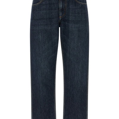 Brunello Cucinelli Shiny Bartack Jeans