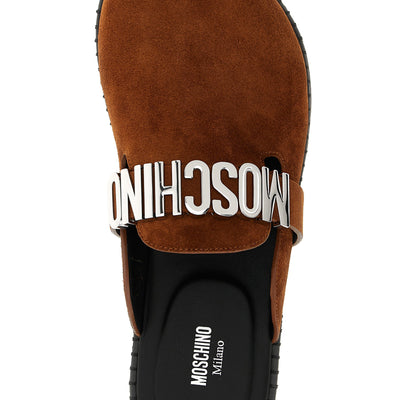 Moschino Suede Sabots