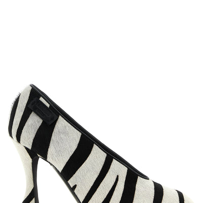 Moschino Zebra Pony Pumps