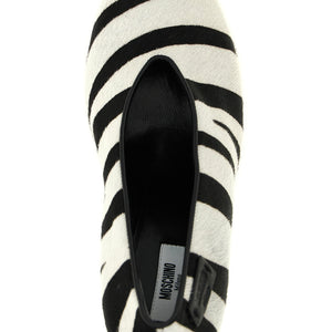 Moschino Zebra Pony Pumps